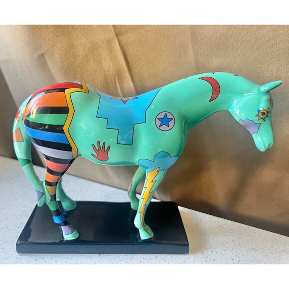 Spirit War Pony Figurine Trail Of Painted Ponies 2004 By Tavlos Collectible Gift - Picture 1 of 14